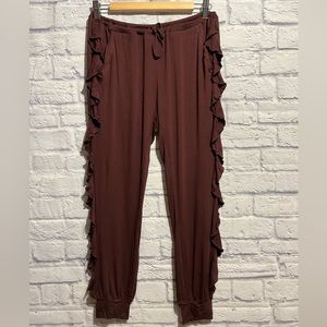 New Chaser Ruffle Side Joggers Medium